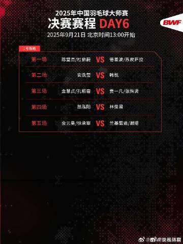 羽毛球爱好者必看！三场巅峰对决今日上演，手把手教你怎么追直播