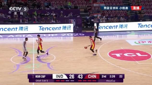 中国男篮亚洲杯两连胜!双塔战术打爆印度队,三大亮点值得关注
